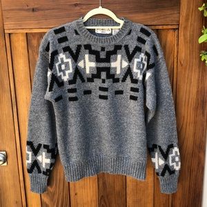 Yves Saint Laurent vintage 80s tribal sweater